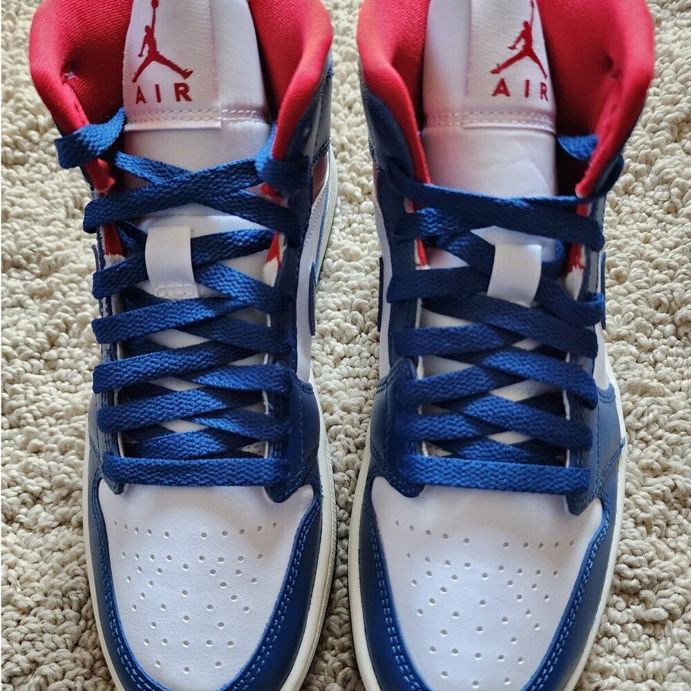 Wmns Air Jordan 1 Mid French Blue Brand New Sz 7 - Picture 4 of 8